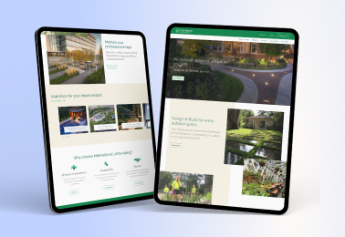 Website on tablet
